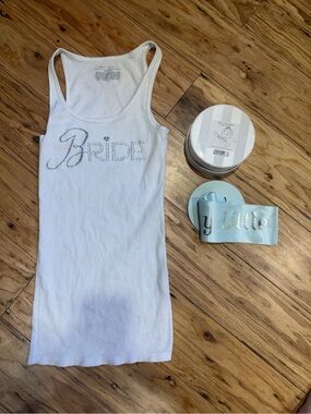 Victoria's Secret White 'Bride' Tank Top